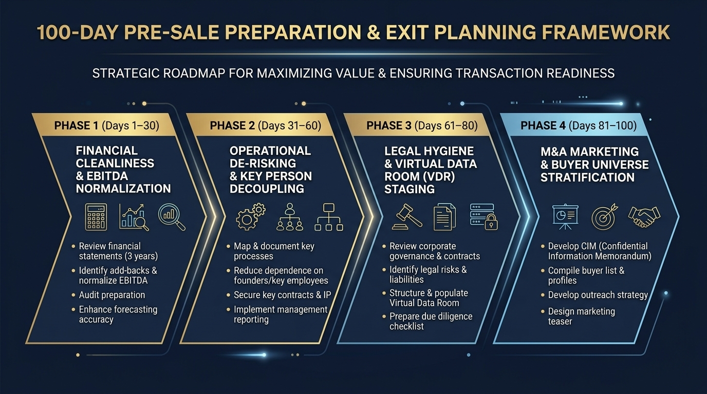 100-Day Pre-Sale Preparation & Diligence Roadmap